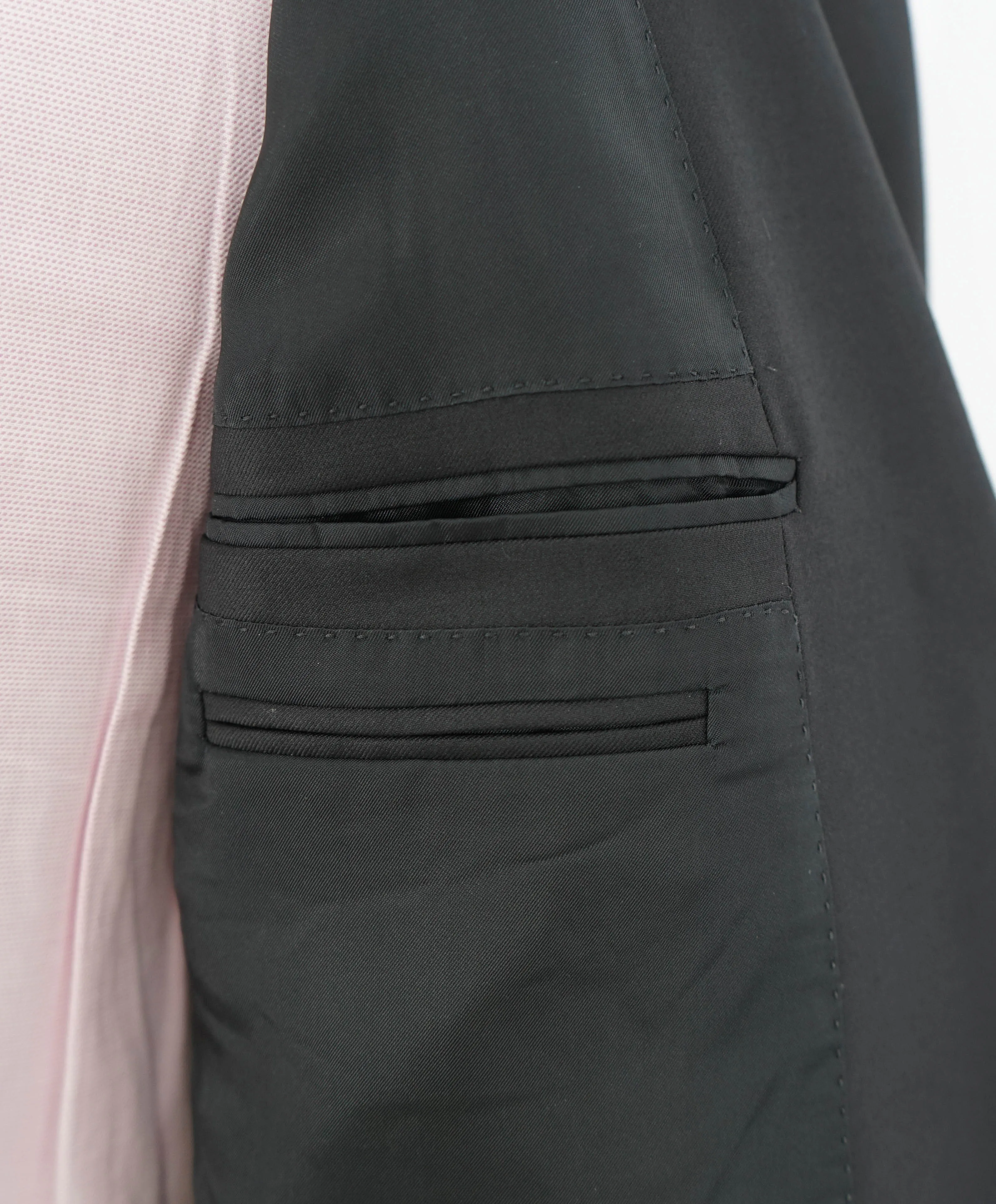 $3,250 ERMENEGILDO ZEGNA - "TROFEO" Black Blazer - 50R