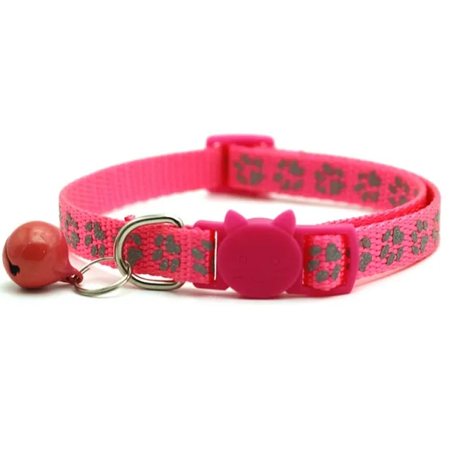 Adjustable Collar With Bell Colorful