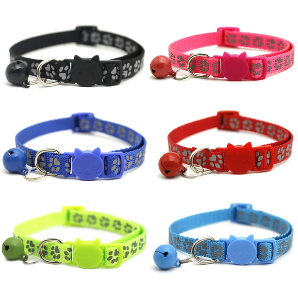 Adjustable Collar With Bell Colorful
