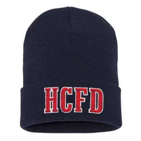 Block Letter Design, Firefighter Cuffed Beanie