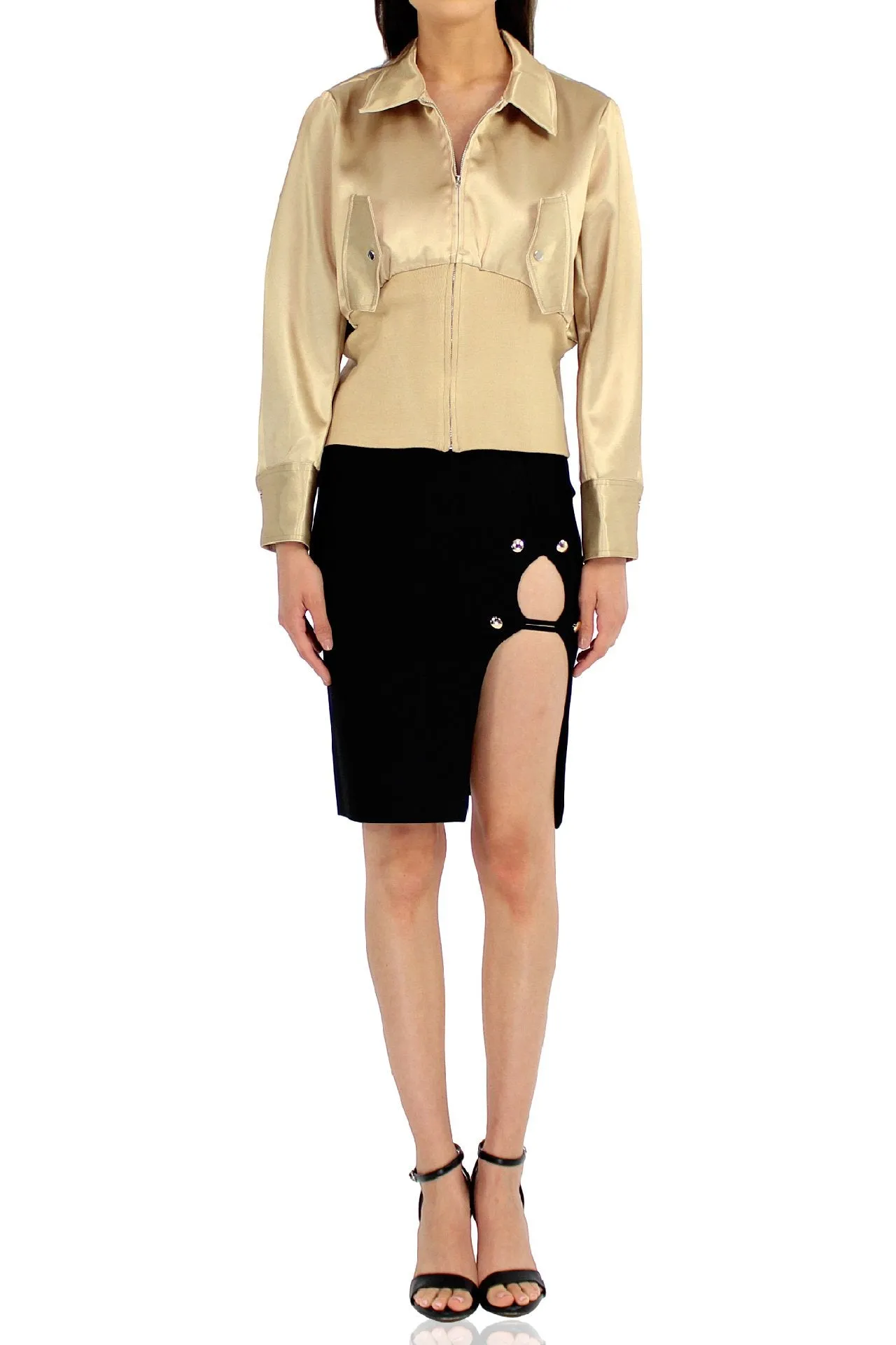 Designer Jacket In Beige