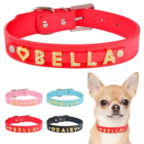 DIY Bling Personalized Dog Collar Rhinestones