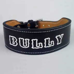 Dog Collar with Custom Art - Black