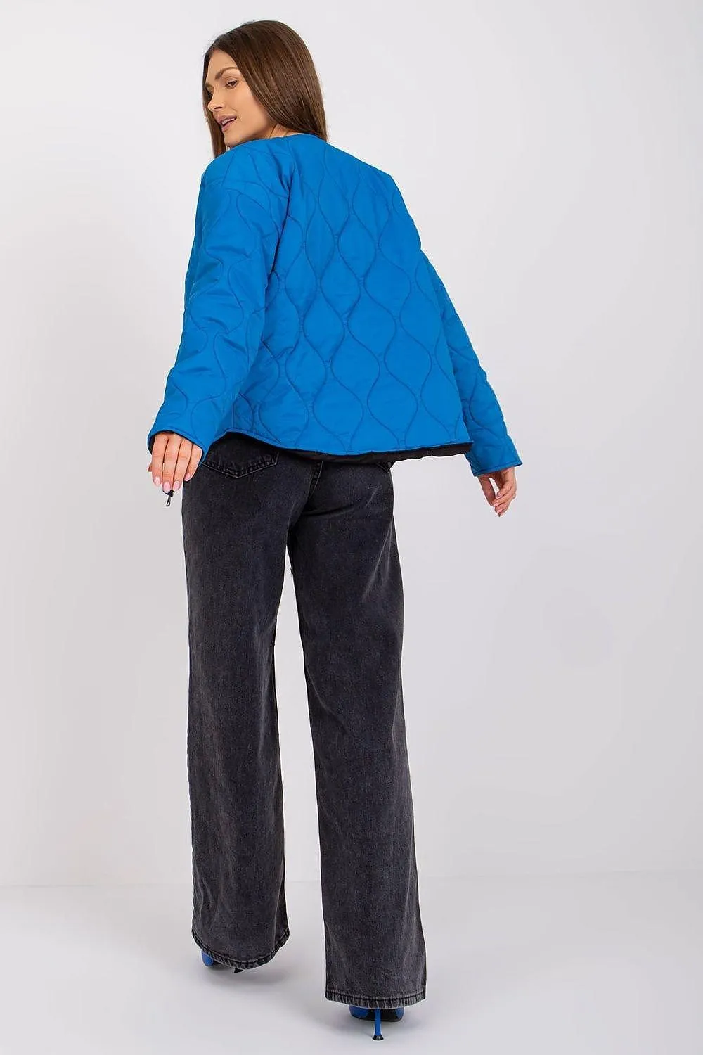 Elegant Beige Quilted Jacket by Rue Paris