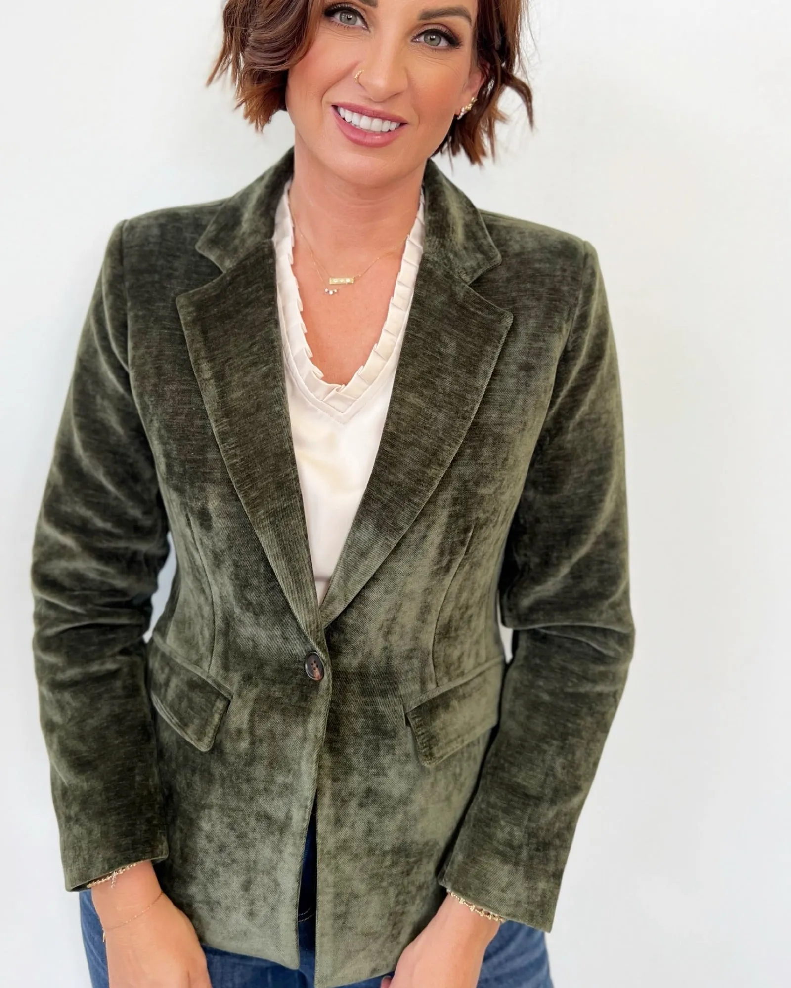 Everest Velour Brushed Blazer