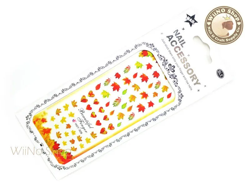 Fall Leaves Water Slide Nail Art Decals - 1pc (HOT-328)
