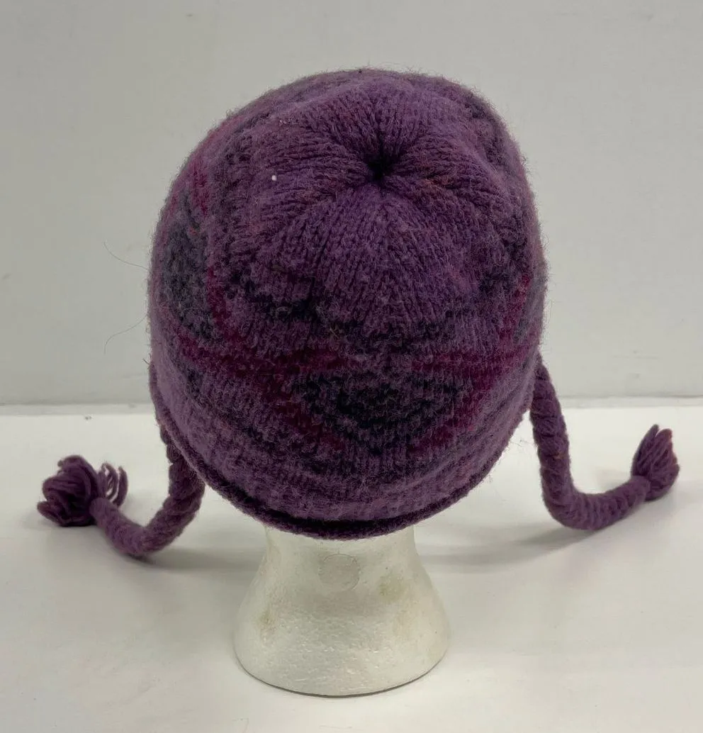 Girl's Kids Carhartt Purple Knit Fleece Lined Winter Hat - Size One