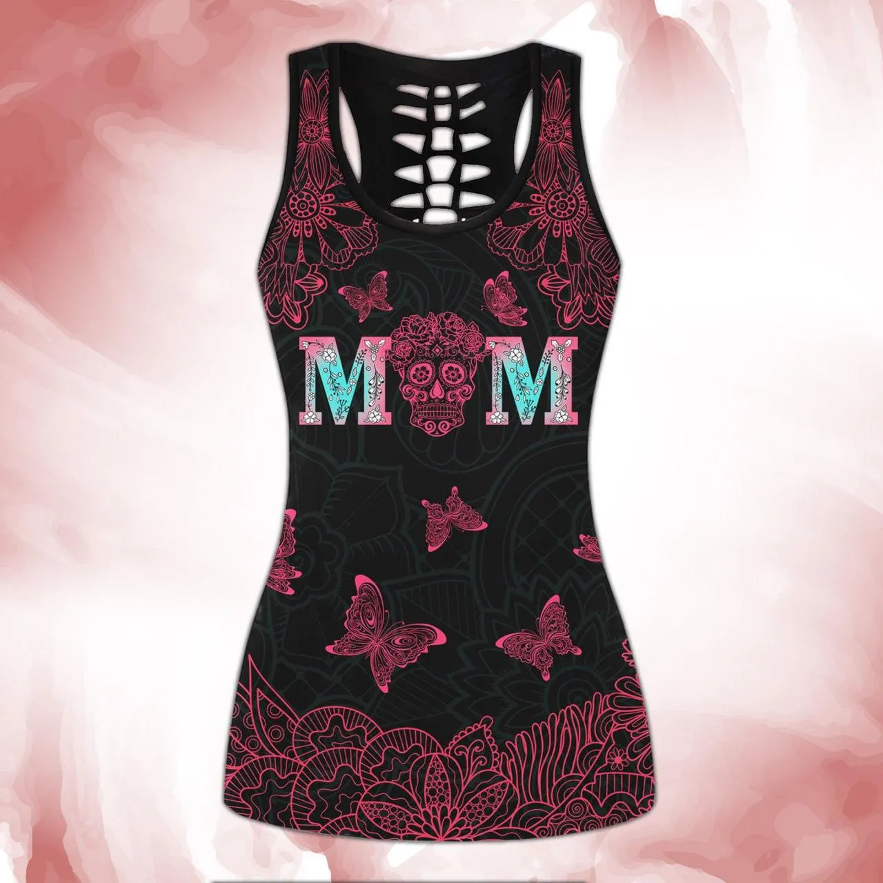 Gothic Skull Mom Combo Tanktop and Leggings