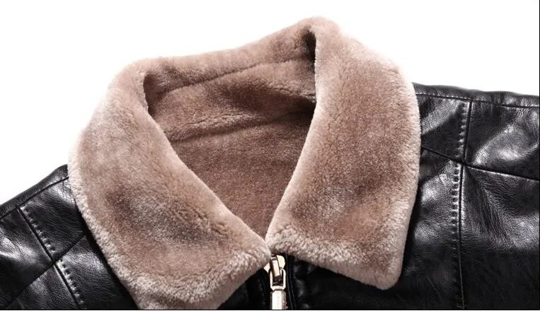 Hot sale Exports Russian Leather Jacket Men Coats