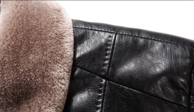 Hot sale Exports Russian Leather Jacket Men Coats