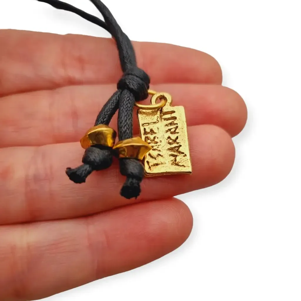 Isabel Marant matte gold circle necklace, French brutalist jewelry.