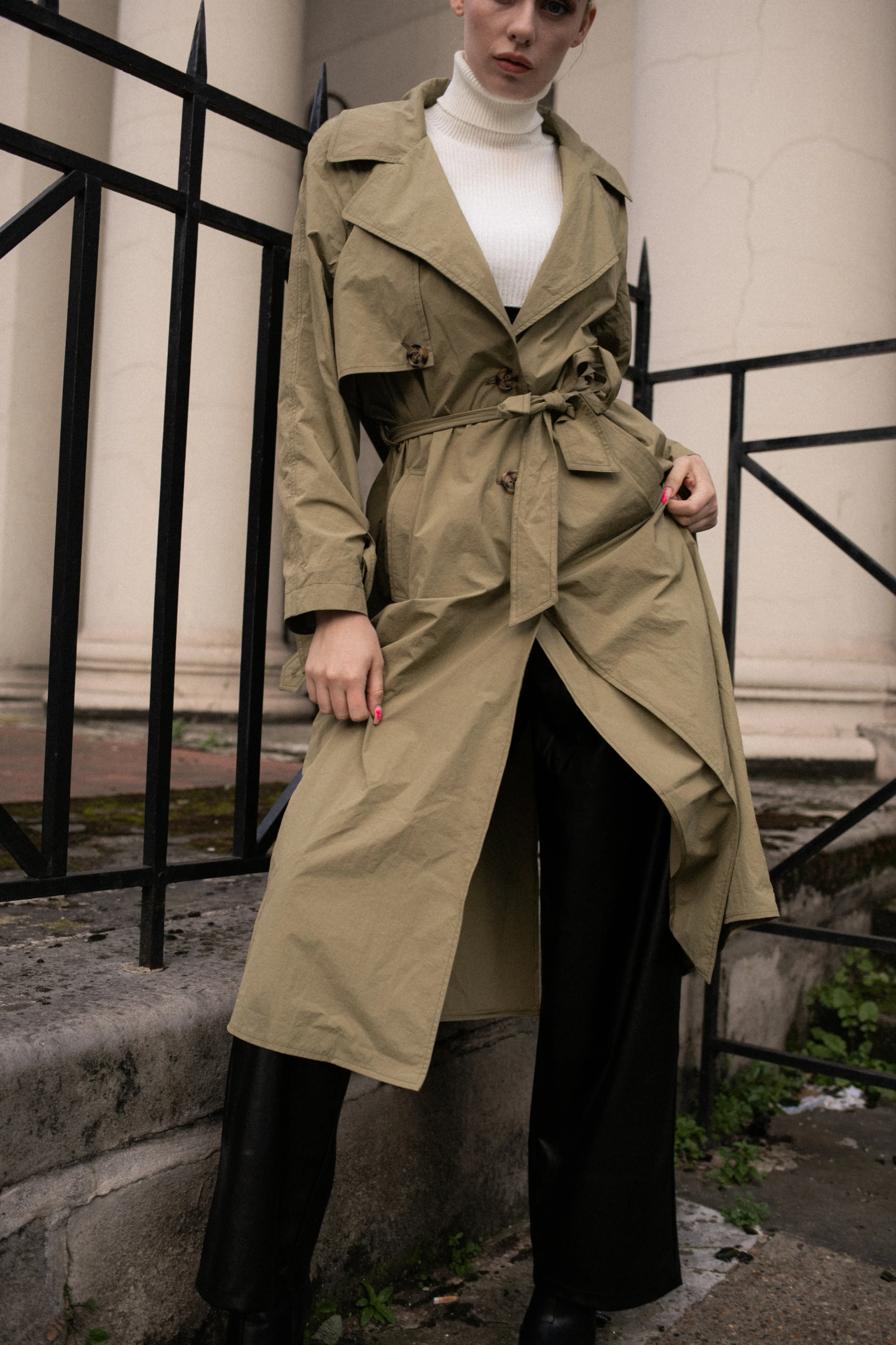 Khaki Trench Coat