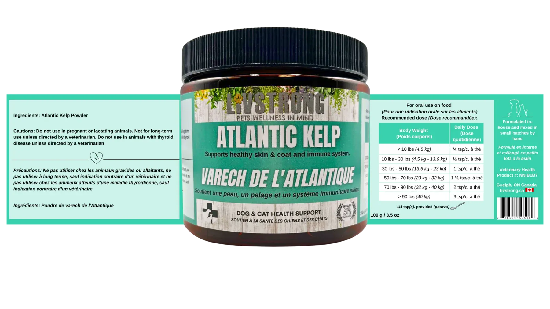 Livstrong Atlantic Kelp Powder 250g