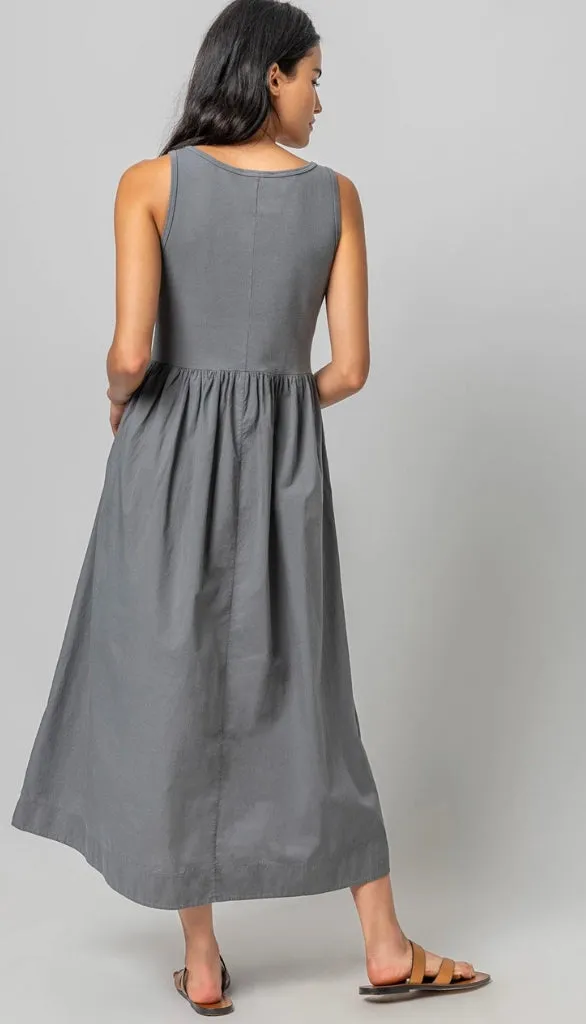 Mixed Media Maxi Dress