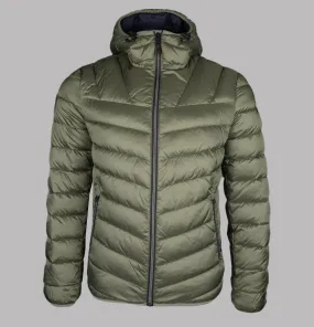 Napapijri Aerons 3 Hooded Quilted Jacket Green Lichen