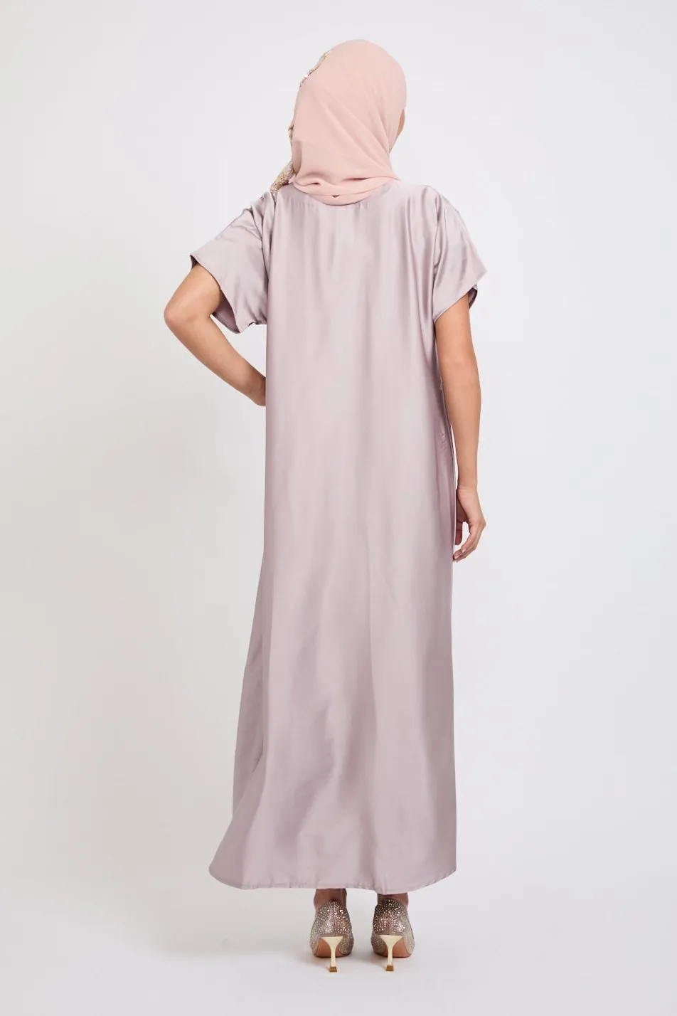 Premium Satin Inner Slip Dress - English Rose
