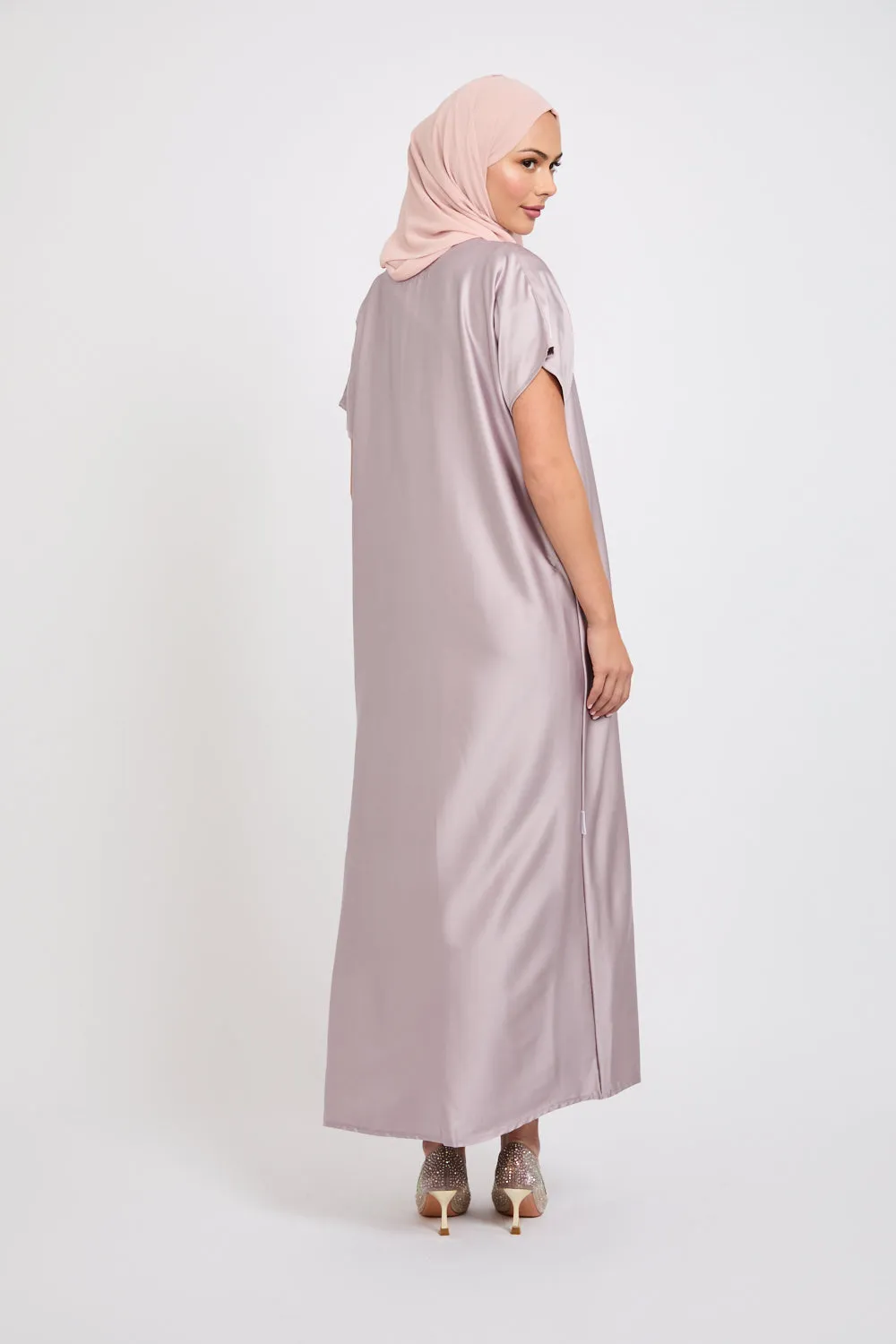 Premium Satin Inner Slip Dress - English Rose