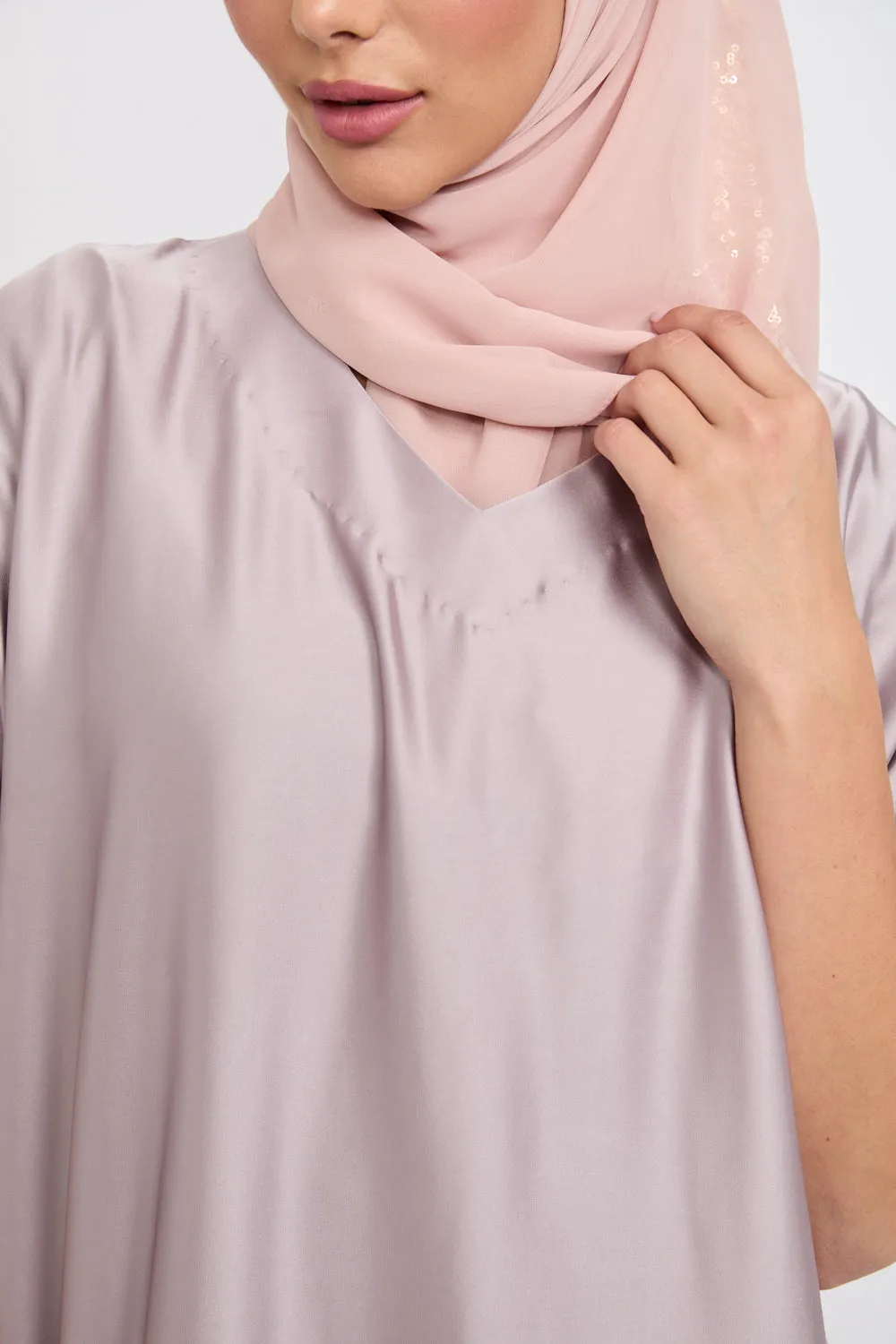 Premium Satin Inner Slip Dress - English Rose