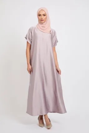 Premium Satin Inner Slip Dress - English Rose