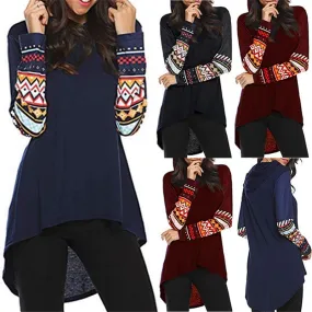 Printing Long Sleeve Round Neck Hoodies