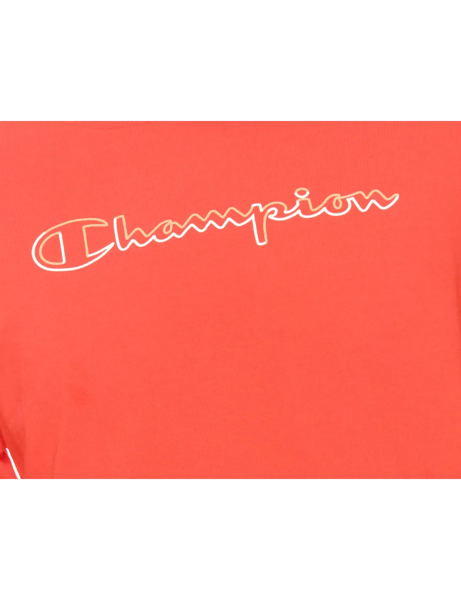 Red Champion Printed T-shirt - S