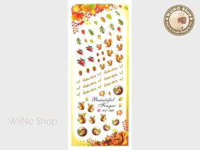Squirrel Fall Water Slide Nail Art Decals - 1pc (HOT-329)