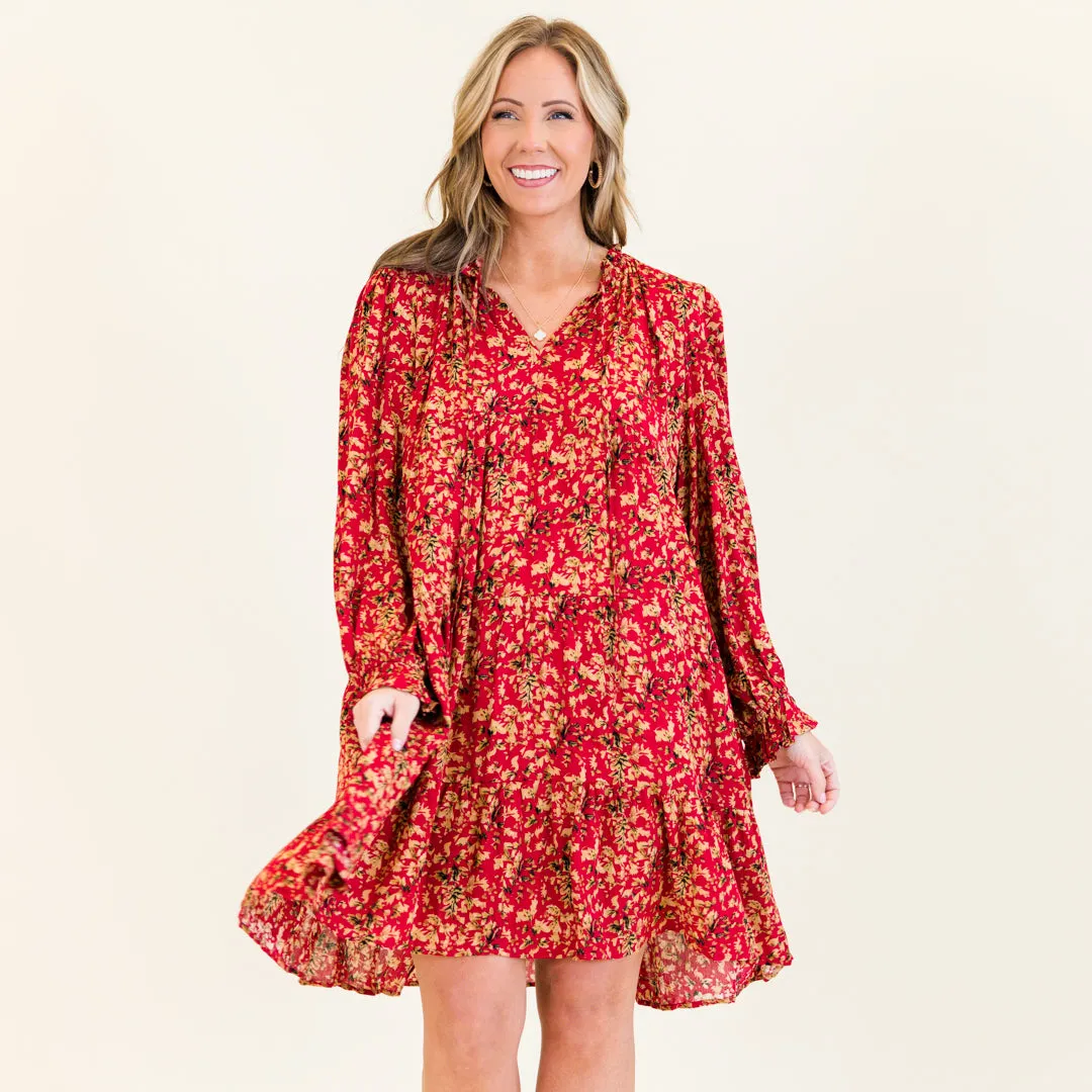 Starting Again Dress, Red