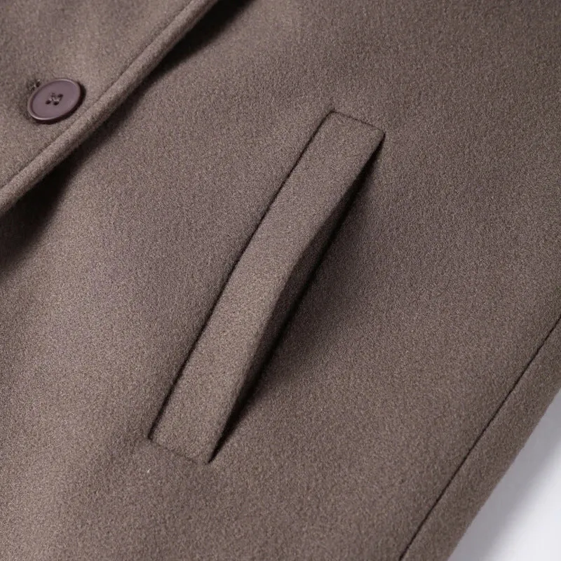 Suit Collar Double-breasted Trench Coat