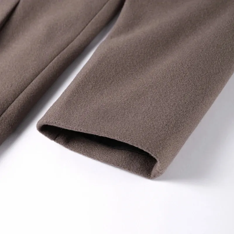 Suit Collar Double-breasted Trench Coat