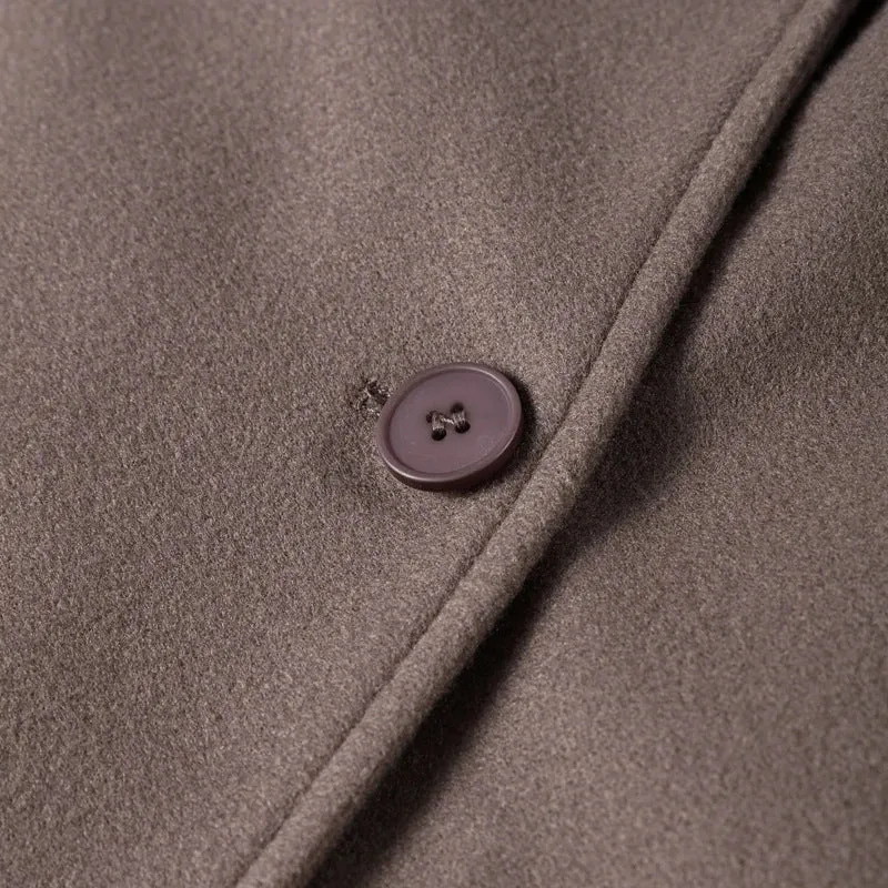 Suit Collar Double-breasted Trench Coat