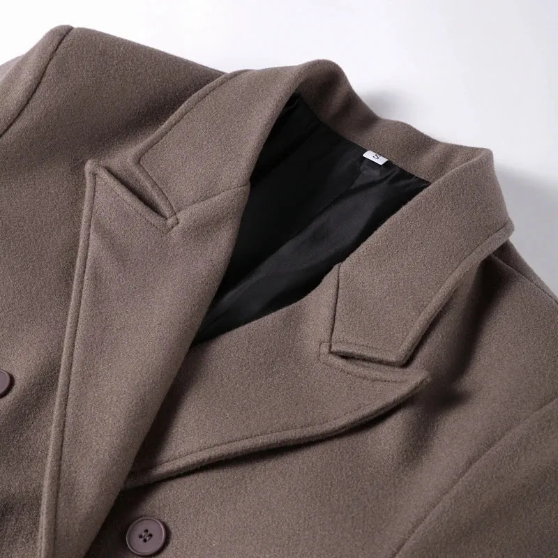 Suit Collar Double-breasted Trench Coat