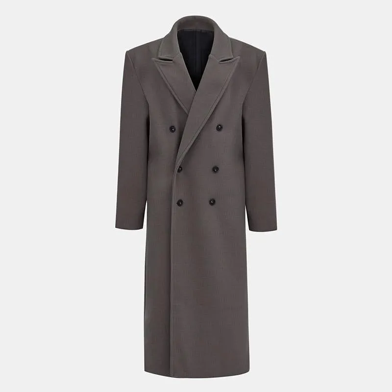 Suit Collar Double-breasted Trench Coat