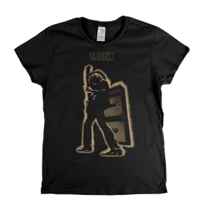 T Rex Electric Warrior Womens T-Shirt