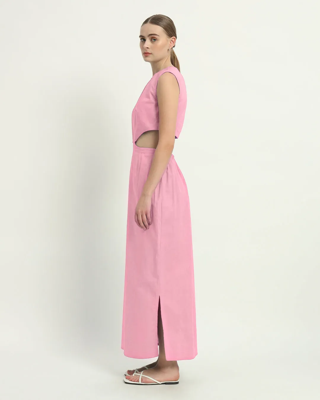 The Livingston Fondant Pink Cotton Dress