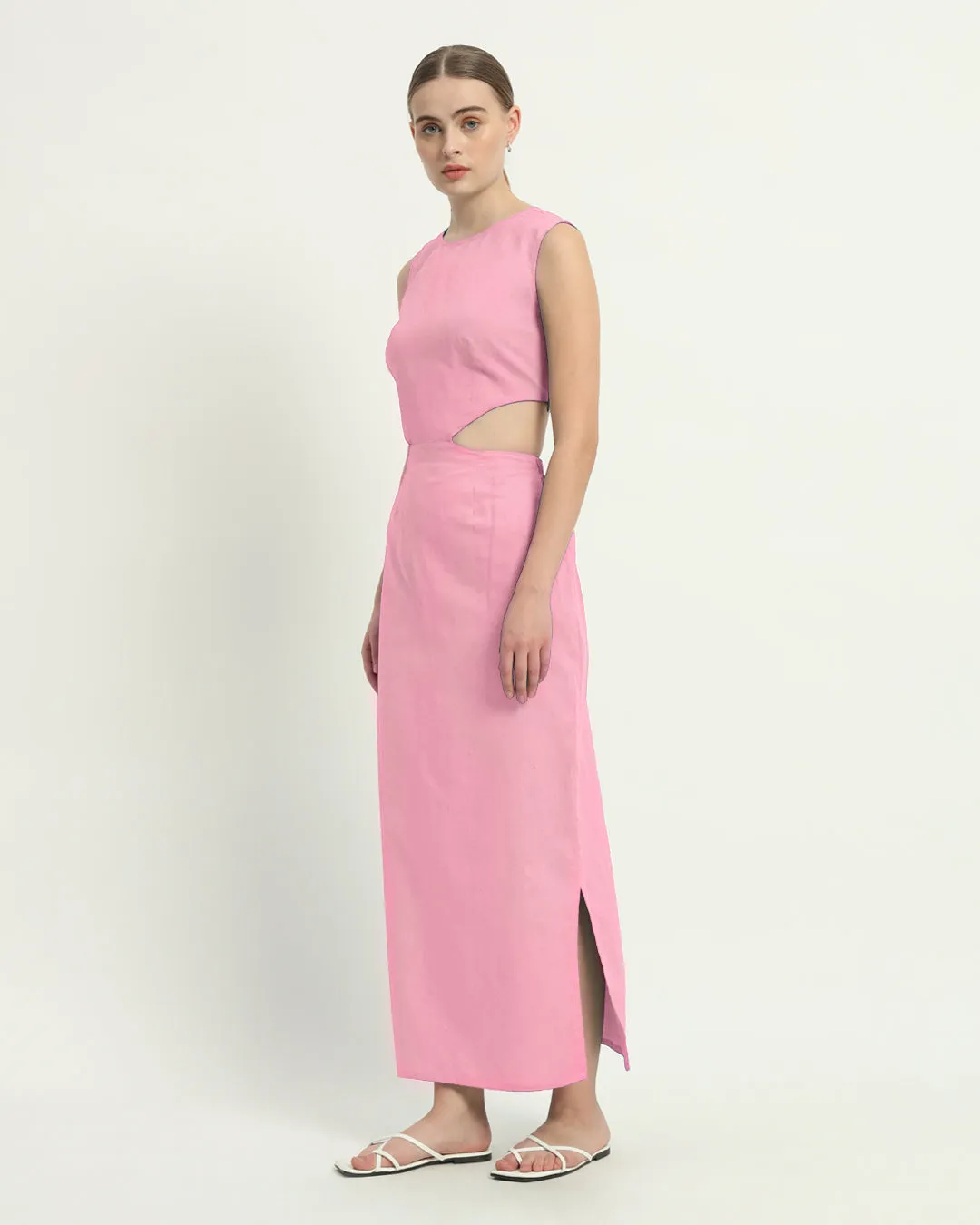 The Livingston Fondant Pink Cotton Dress