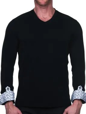 V-Neck Edison Geo Black