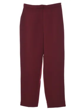 Worthington Maroon Trousers - W26 L27